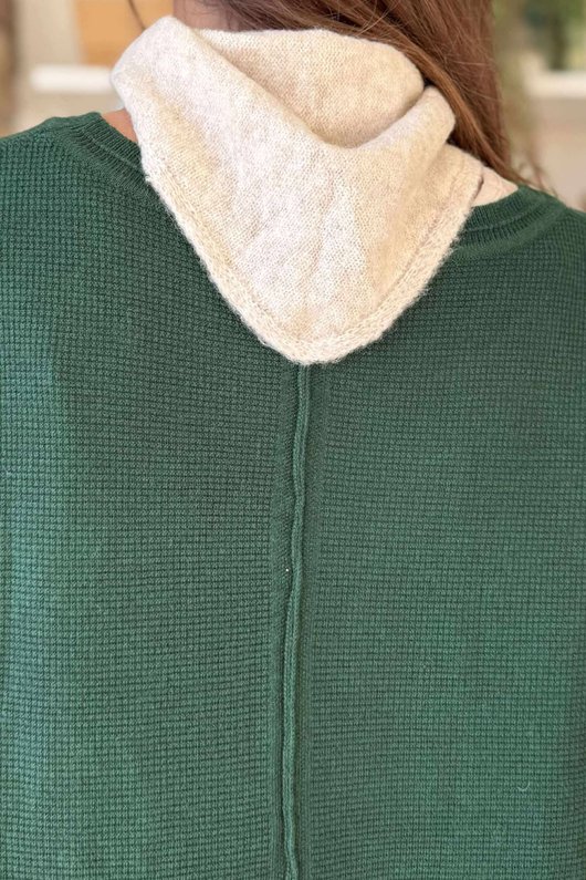 Jonti Knit Neckerchief Oatmeal Marl